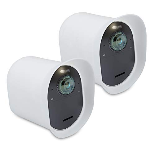 kwmobile 2X Hülle kompatibel mit Arlo Ultra/Arlo Pro 3 / Pro 4 - Silikon Security Camera Cover Schutzhülle Kamera - Weiß von kwmobile