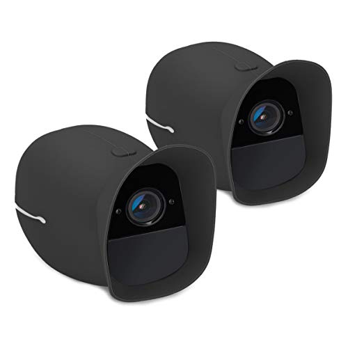 kwmobile 2X Hülle kompatibel mit Arlo Pro/Pro 2 Smart - Silikon Security Camera Cover Schutzhülle Kamera - Schwarz von kwmobile