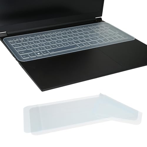 kwmobile 2X Silikon Tastaturschutz für 15"-17" Laptop PC Keyboard Cover - Abdeckung unbeschriftet - Transparent Blau von kwmobile