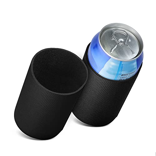 kwmobile 2x 330ml / 355ml Dose Dosenkühler - für Bierdosen und andere Getränkedosen - 6,5 x 10 cm - Schwarz von kwmobile