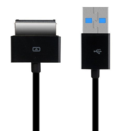 kwmobile Daten- / Ladekabel USB 2.0 kompatibel mit ASUS EEE Pad Transformer TF101 / TF300 / TF201 / TF700 in Schwarz von kwmobile