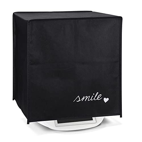 kwmobile Hülle kompatibel mit Thermomix TM5 / TM6 - Küchenmaschine Abdeckhaube - in Weiß Schwarz Smile Herz von kwmobile