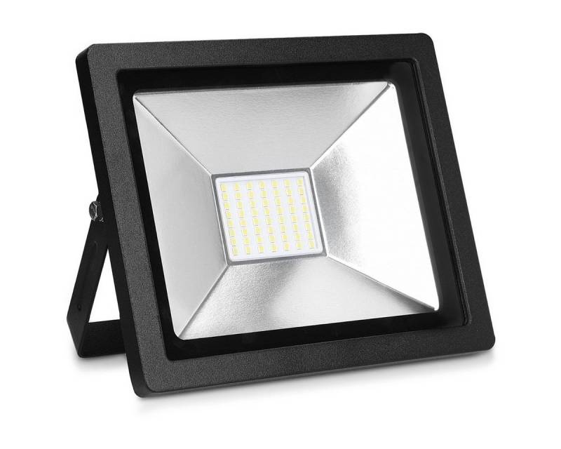 kwmobile LED Flutlichtstrahler, LED fest integriert, LED Flutlicht Strahler 30W - 2100 Lumen mit Stromkabel von kwmobile