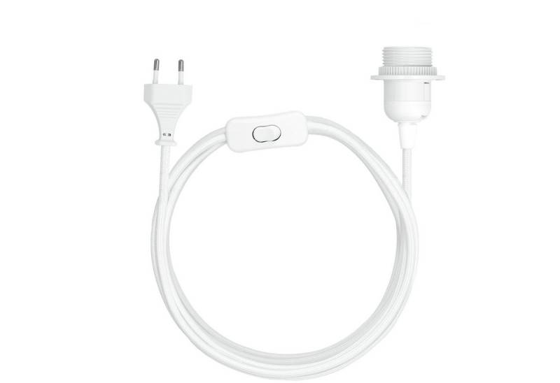 kwmobile Lampenfassung E27 Lampenfassung m. Schalter - 5m Textilkabel - E27 Fassung Kabel, (1-St) von kwmobile