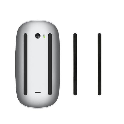 kwmobile Mouse Feet Sticker kompatibel mit Apple Magic Mouse 1/2 Ersatz Glider - Mausfüße passgenau - Maus Glides in Schwarz von kwmobile