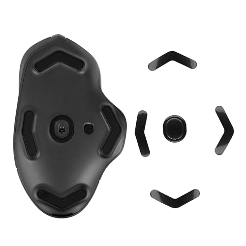 kwmobile Mouse Feet Sticker kompatibel mit Logitech G604 Lightspeed Ersatz Glider - Mausfüße passgenau - Maus Glides in Schwarz von kwmobile