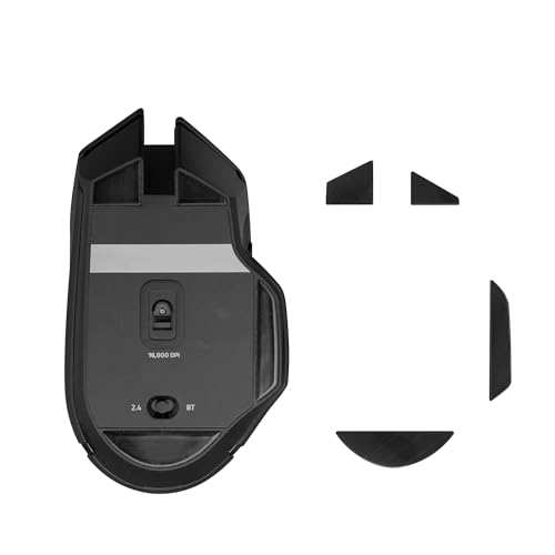 kwmobile Mouse Feet Sticker kompatibel mit Razer Basilisk X Hyper Speed Ersatz Glider - Mausfüße passgenau - Maus Glides in Schwarz von kwmobile