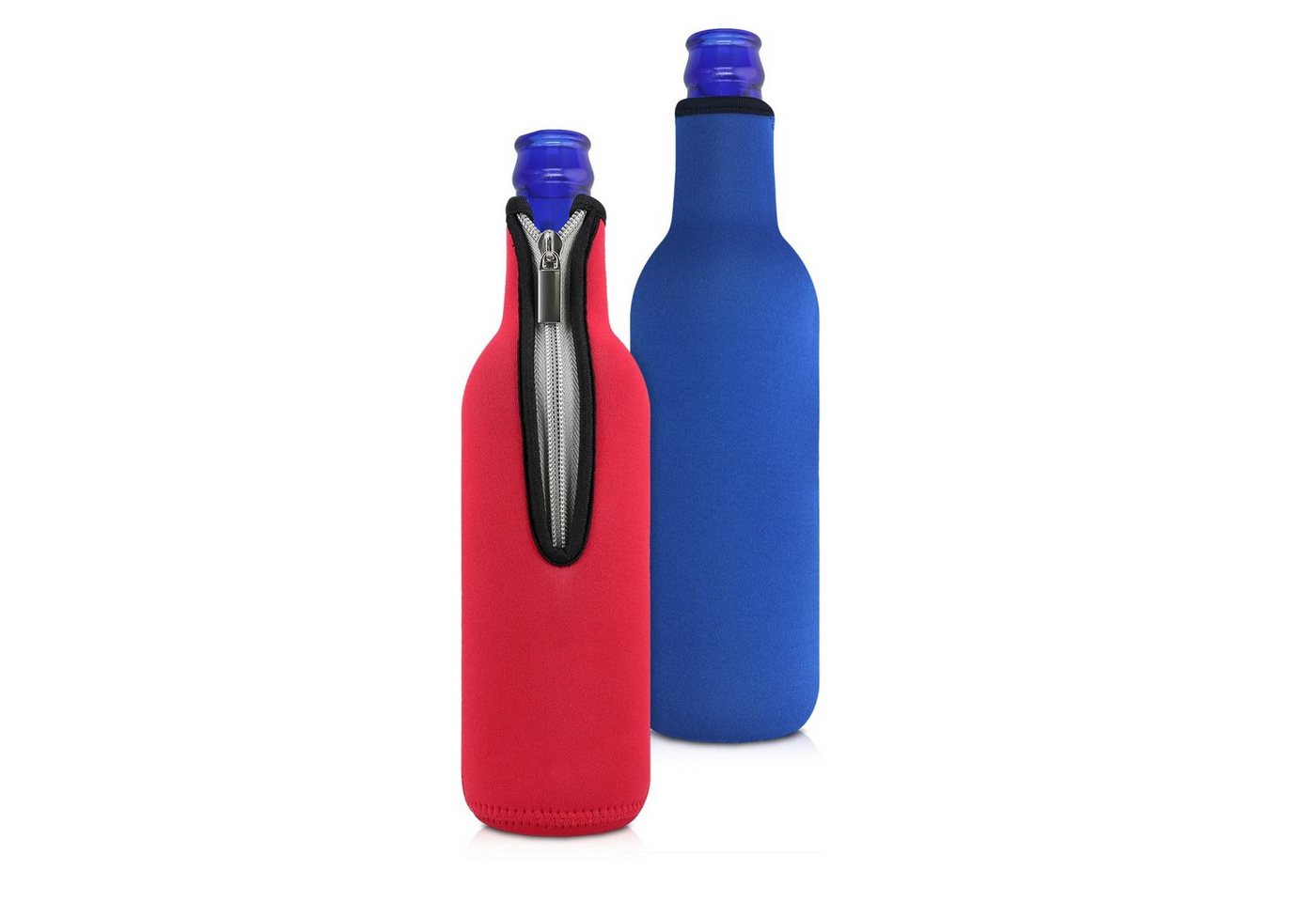 kwmobile Outdoor-Flaschenkühler 2x 330-500ml Flasche Flaschenkühler, für Bier und andere Getränke - aus isoliertem Neopren - Kühler von kwmobile