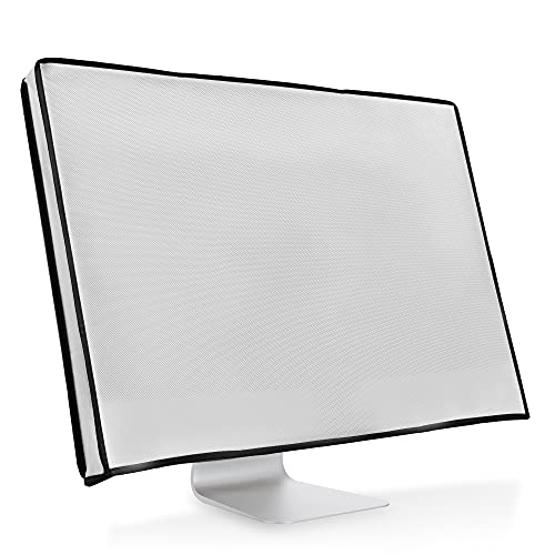 kwmobile Schutzhülle kompatibel mit 20-22" Monitor - Hülle PC Bildschirm - Computer Cover Case - Weiß von kwmobile