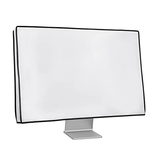 kwmobile Schutzhülle kompatibel mit 31-32" Monitor - Hülle PC Bildschirm - Computer Cover Case - Weiß von kwmobile