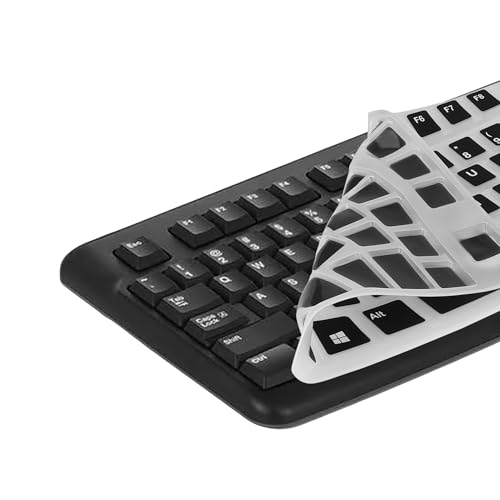kwmobile Silikon Tastaturschutz für Logitech K120 - QWERTY US Keyboard Cover Abdeckung - Schwarz von kwmobile