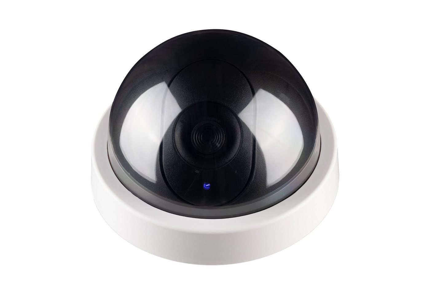 kwmobile Dome Überwachungskamera Attrappe mit LED Licht - Dummy Kamera Überwachungskamera Attrappe (1-tlg) von kwmobile