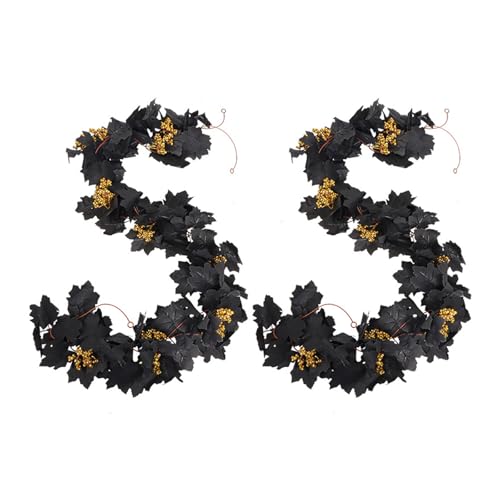 kwoifioy 2pcs Realistische Seidenhorngirlanden Für Thanksgiving Weihnachten Innen Freien Freien Maple Blätter Girlanden kwoifioy 2pcs Realistische Seidenhorngirlanden Für Thanksgiving Weihnachten Innen Freien Freien Maple Blätter Girlanden von kwoifioy