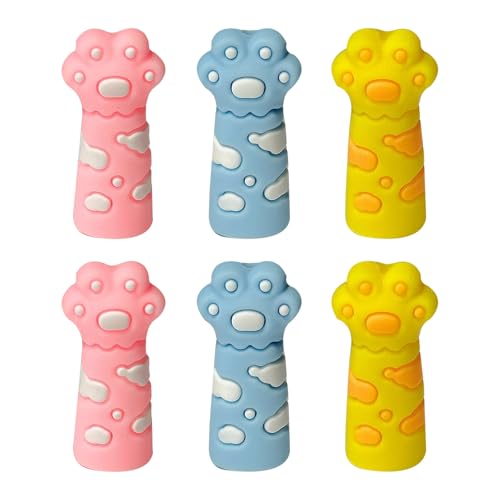 6 PCs Katzen Klauenstiftkappen Schöne Erweiterung Silikonstifte Tippabdeckung Für Studenten Büroarbeiter 6 PCs Katzen Klauenstiftkappen Schöne Erweiterung Silikonstifte Tippabdeckung Für Studenten Büroarbeiter von kwoifioy