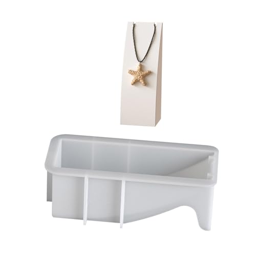 Handgemachtes Silikon Set Für Schmuck Displays Zementgussprojekte Minimalistische Wohnkultur (115 Chars) Halskettenhalter Silikonform von kwoifioy
