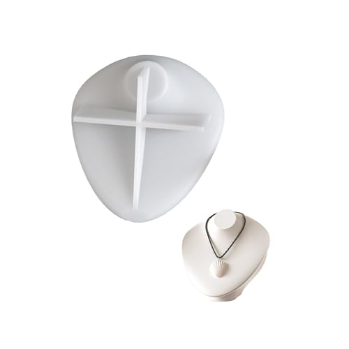 Handgemachtes Silikon Set Für Schmuck Displays Zementgussprojekte Minimalistische Wohnkultur (115 Chars) Halskettenhalter Silikonform von kwoifioy