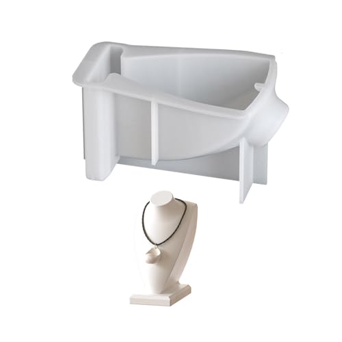 Handgemachtes Silikon Set Für Schmuck Displays Zementgussprojekte Minimalistische Wohnkultur (115 Chars) Halskettenhalter Silikonform von kwoifioy