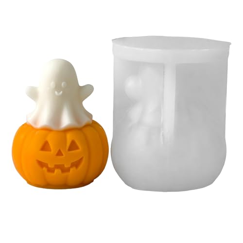 Kreatives Halloween Silikonform Für Duftende Kerzenherstellung Geisterer Kürbisform Geisteren Silikonform von kwoifioy