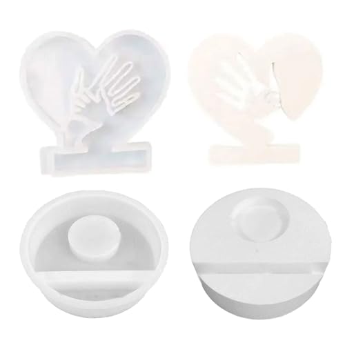 Silikonform mit großen Händen in kleiner Hand, Kerzenhalter, Harze, Gießformen für Stabkerzen Silikonform mit großen Händen in kleiner Hand, Kerzenhalter, Harze, Gießformen für Stabkerzen von kwoifioy