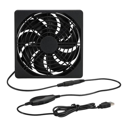 kwoifioy 12 cm USB Kühlventilator Mit Geschwindigkeitskontrolle 5 V 0 2A U/Min 2 Kugellager Für Workstations Und Serverlüftung von kwoifioy
