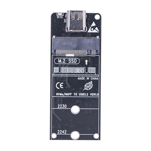 kwoifioy 20 Gbit/s NVMe Externes Speichergehäuse USB3.2 Gen2x2 Adapter USB C Adapter 2230/2242 Gehäuseadapter kwoifioy 20 Gbit/s NVMe Externes Speichergehäuse USB3.2 Gen2x2 Adapter USB C Adapter 2230/2242 Gehäuseadapter von kwoifioy