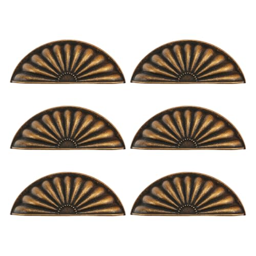 kwoifioy 6pcs Muschelform Schublade Zieht Zinklegungsschrankknöpfe Für Garderobe Schrank Modern von kwoifioy