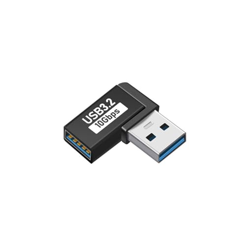 kwoifioy 90 ° Winkeladapter Adapter Legierungsanschluss 10 Gbit/S Schnell Und Breite Kompatibilität Für Mobile Bürogeräte USB C Adapter von kwoifioy