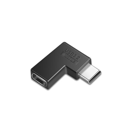 kwoifioy 90 ° Winkeladapter Adapter Legierungsanschluss 10 Gbit/S Schnell Und Breite Kompatibilität Für Mobile Bürogeräte USB C Adapter von kwoifioy