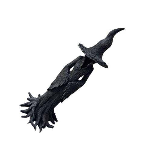 kwoifioy Detaillierte Halloween Hexenfigur Premium Harzhandwerkskulptur Perfekt Für Saison Holiday Mantels Hand Halloween Figurine von kwoifioy
