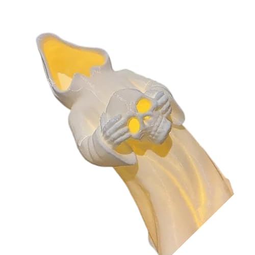 kwoifioy Ghostly Skull Figurine Tabletop Orumament Für Kindergarten Halloween Dekoration Urlaubszentrum Innen Und Freilehre Urlaub Dekoration von kwoifioy