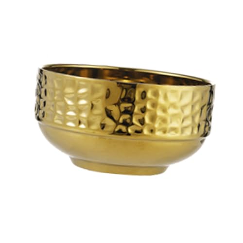 kwoifioy Hämmerte Textur Edelstahl Schüssel Hitzebeständige Doppelwandkonstruktion Safes Geschirr Für Heiße Suppengerichte Isolierte Schüssel Für Heiße Suppe von kwoifioy