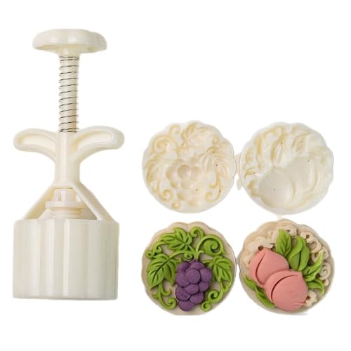 kwoifioy Pfirsich Und Traubenmuster Mondkuchen Drücken Sie Zarte Prägegebäcksformen Die Stempel Für Backliebhaber Hohe Temperaturen Resistent kwoifioy Pfirsich Und Traubenmuster Mondkuchen Drücken Sie Zarte Prägegebäcksformen Die Stempel Für Backliebhaber Hohe Temperaturen Resistent von kwoifioy