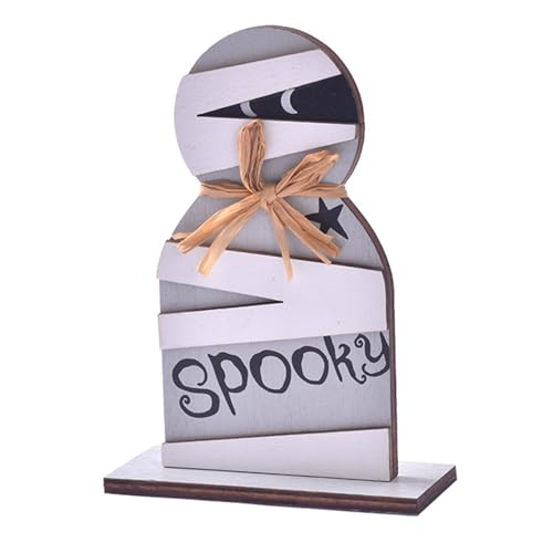 kwoifioy Premium Behandelte Hölzerne Urlaubszentrum Für Gartenkamine Mantels Saisonale Display Benutzerfreundliche Halloween Dekore von kwoifioy