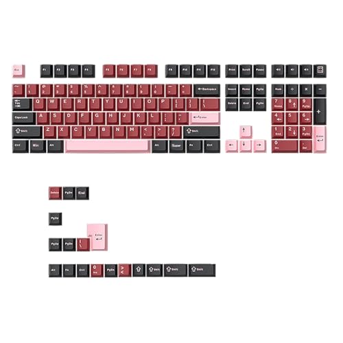 kwoifioy Tastenkappen-Set mit 126 Tasten, Doppelschuss, geformte Macaron-Tastenkappen für mechanische Tastaturen von kwoifioy