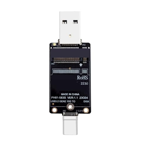 kwoifioy USB A USB C Solid States Disk Enclosure Adapter Enclosure Interposer Board JMS583 Chip 10Gbps Support 2230 Solid States Disk kwoifioy USB A USB C Solid States Disk Enclosure Adapter Enclosure Interposer Board JMS583 Chip 10Gbps Support 2230 Solid States Disk von kwoifioy