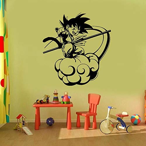 Cartoon Dragon Ball Sonne Wukong Salto Wolke Vinyl Wandtattoo Home Decoration Für Kinder Goku Zimmer Tapete Wandaufkleber 42x45cm von kwpoz