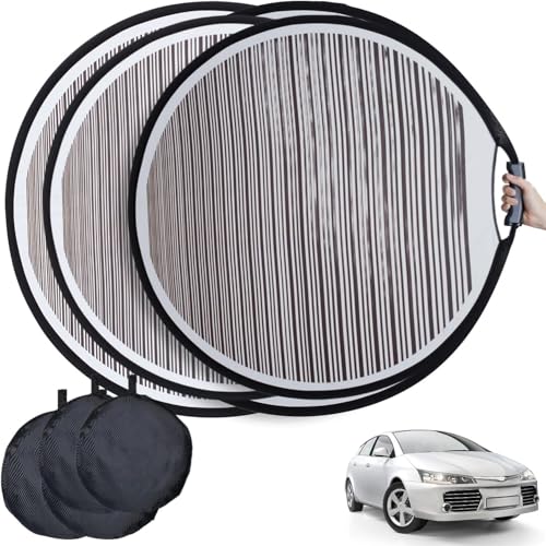 kychenBase 2 Pack Dent Detection Boards – Faltbare Karosserie-Reparatur-Reflektorplatten für lackfreie Dellenentfernung, Türbeulen und Hagelschäden, mit Aufbewahrungstasche (80 cm) von kychenBase