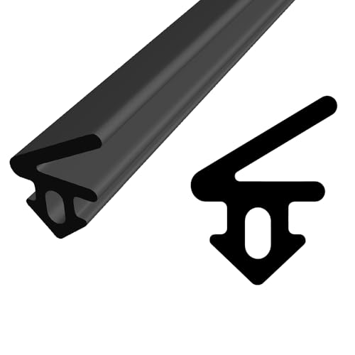 Dichtung für PVC Fenster | WS015 PANORAMA | schwarz EPDM | 1m | Dichtgummi von kyct
