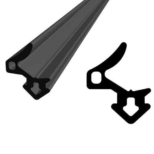 Dichtung für PVC Fenster | WS023 GEALAN | schwarz EPDM | 1m | Dichtgummi von kyct