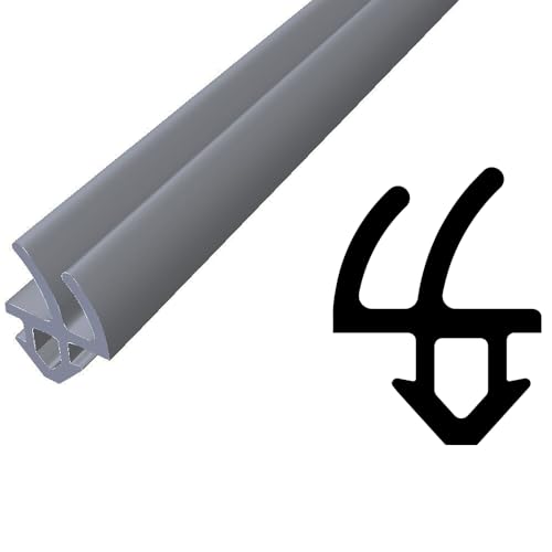 Dichtung für PVC Fenster | WS028G | grau TPE | 1m | Dichtgummi von kyct