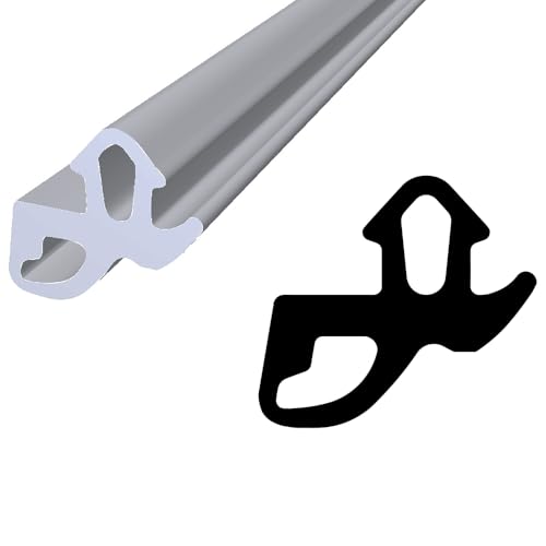 Dichtung für PVC Fenster | WS031G ALUPLAST | grau TPE | 1m | Dichtgummi von kyct