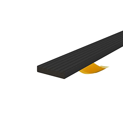 Selbstklebende Dichtung für Türen und Fenster | E 15x8mm | weiß | 1m | Gummidichtung, Isolierdichtung von kyct
