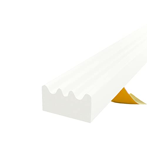 Selbstklebende Dichtung für Türen und Fenster | E 9x4mm | schwarz | 1m | Gummidichtung, Isolierdichtung von kyct