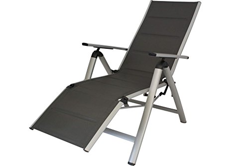 Kynast Relaxsessel Garten Liege Comfort Alu Silber-anthrazit von kynast exklusiv