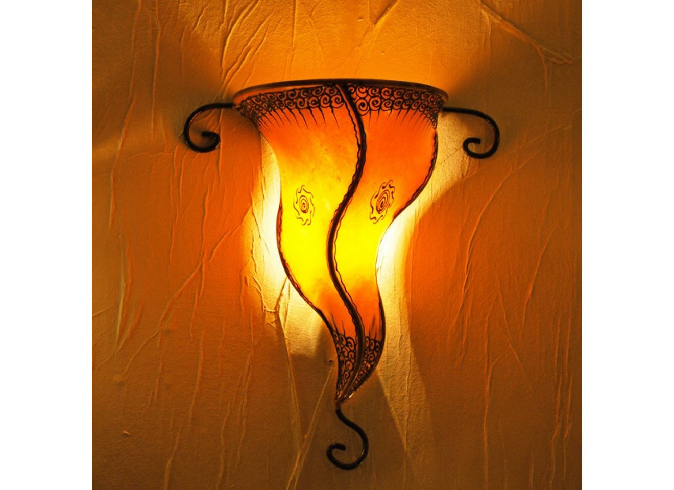 l-artisan Wandleuchte, Marokkanische Leder Wandlampe, Orientalische Wandleuchte GARN"" von l-artisan