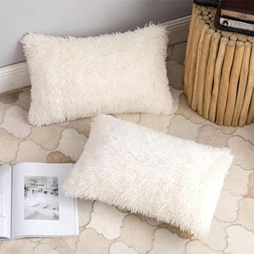 lFTEGUFKXS Christmas Kissenbezug 70x50 Grau Flauschig Weich Plüsch Kissenbezug 50x70 Für Sofa Kissenbezug 50x70 Sofa Flauschig 2er Set (Pillowcase2,50X70cm) von lFTEGUFKXS
