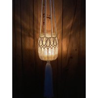 Makramee Hängewindlicht Windlicht Hängend Geschenk Hochzeit Weihnachtenmuttertagvaseglasdekolaterneteelichtkerzeboho Macrame von laLauraDesign