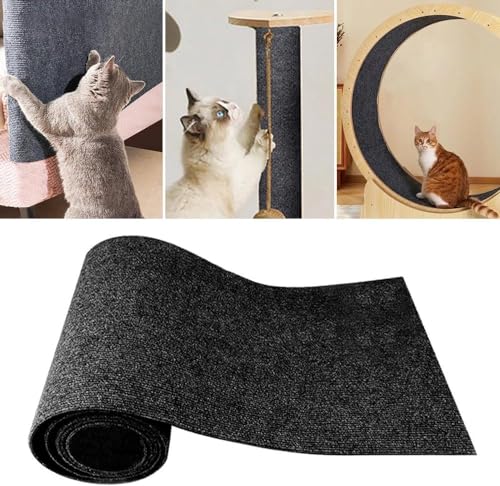 Laamei Kratzmatte Selbstklebend,40cm*200cm Kratzmatte für Katzenwand,DIY Zuschneidbare Kletter-Katzenkratzer,Kratzmatte Katze Sofa MöBelschutz für Schützt Teppiche Sofa MöBelschutz von laamei