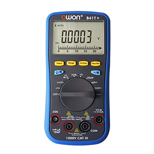 B41T+ Digitalmultimeter mit Bluetooth True RMS Backlight Test Meter True RMS Auto-Ranging Electrical Tester AC/DC Voltage Current Detector B41T+ Digitalmultimeter mit Bluetooth True RMS Backlight Test Meter True RMS Auto-Ranging Electrical Tester AC/DC Voltage Current Detector von labloot