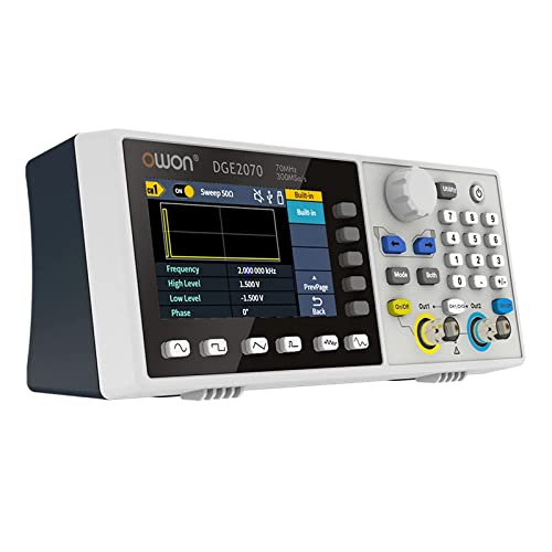 DGE2070 Digital Oszilloskop 300MSa/s 14Bits 70MHz willkürliche Wellenform Generator 3.6"inch AWG Maschine von labloot